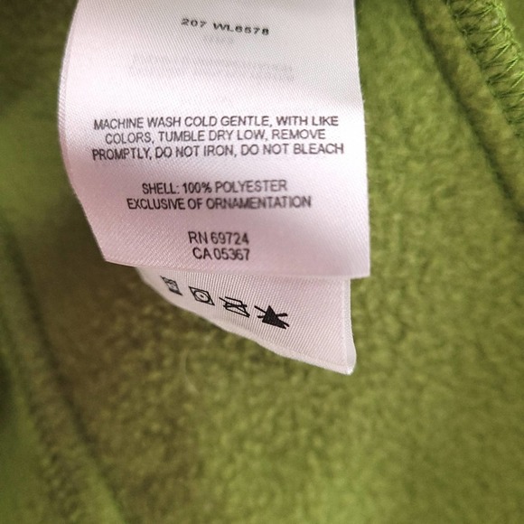 Columbia Lime Green Fleece Zip Jacket | Medium - Picture 5 of 6